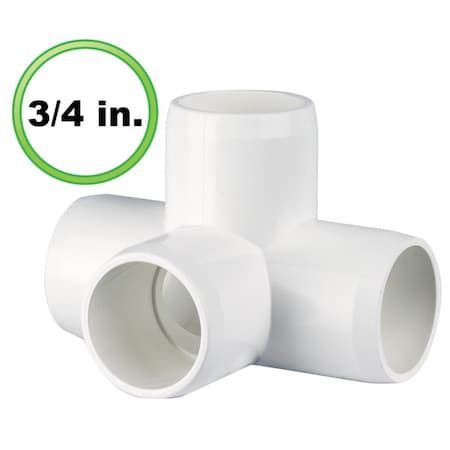 Circo Innovations 0.75 in. 4 Way LT PVC Pipe Fitting 42-F